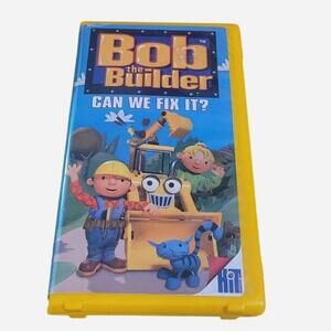Bob the Builder Yellow VHS tape 2001 Can we fix it Rare